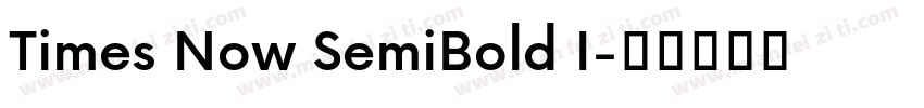 Times Now SemiBold I字体转换